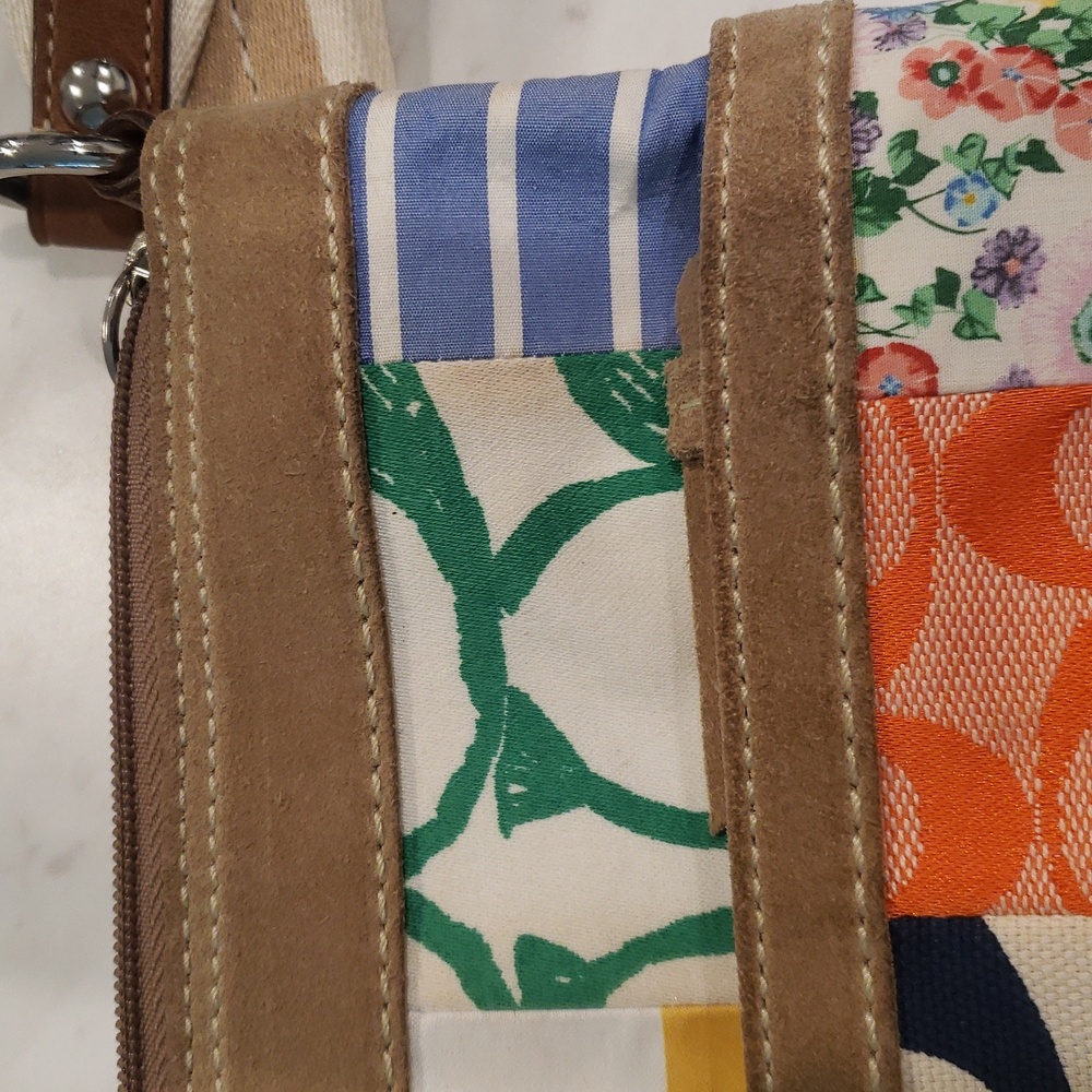 Coach Vintage Colorful Patchwork Shoes And Crossbody Bag 8.5 Shoes Small Bag - Picture 13 of 16